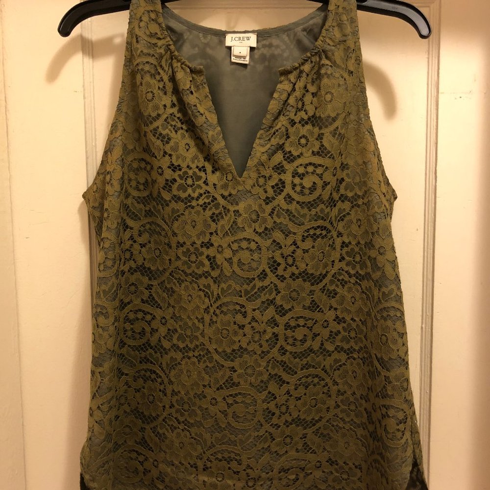 J. Crew Lace Top Size 4